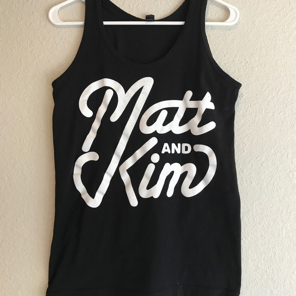 Matt & Kim Black Tank Top - Medium
